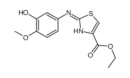 ethyl 2-(3-hydroxy-4-methoxyanilino)-1,3-thiazole-4-carboxylate Structure