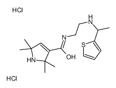 2,2,5,5-tetramethyl-N-[2-(1-thiophen-2-ylethylamino)ethyl]-1H-pyrrole-3-carboxamide,dihydrochloride Structure