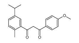 2-methyl-5-isopropyl-4'-methoxydibenzoyl methane Structure