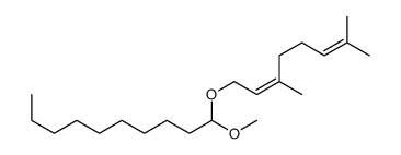 (Z)-1-[(3,7-dimethyl-2,6-octadienyl)oxy]-1-methoxydecane structure