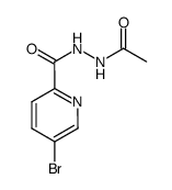 5-Bromo-pyridine-2-carboxylic acid N'-acetyl-hydrazide结构式