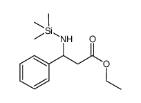 ethyl 3-phenyl-3-((trimethylsilyl)amino)propanoate结构式