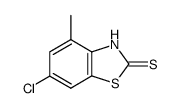 2(3H)-Benzothiazolethione,6-chloro-4-methyl-(9CI)结构式