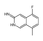 5-FLUORO-8-METHYL-ISOQUINOLIN-3-YLAMINE结构式