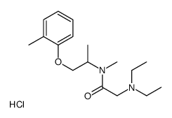 diethyl-[2-[methyl-[1-(2-methylphenoxy)propan-2-yl]amino]-2-oxoethyl]azanium,chloride Structure