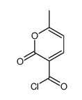 6-methyl-2-oxopyran-3-carbonyl chloride Structure