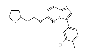 3-(3-chloro-4-methyl-phenyl)-6-[2-(1-methyl-pyrrolidin-2-yl)-ethoxy]-imidazo[1,2-b]pyridazine Structure