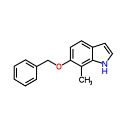 6-(苄氧基)-7-甲基-1H-吲哚结构式