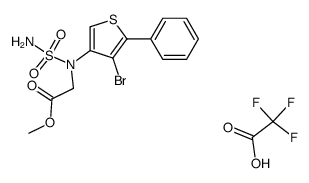 methyl 2-((4-bromo-5-phenylthiophen-3-yl)(sulfamoyl)amino)acetate Structure