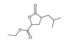 4-isobutyl-5-oxo-tetrahydro-furan-2-carboxylic acid ethyl ester结构式