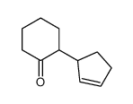 2-cyclopent-2-en-1-ylcyclohexan-1-one结构式