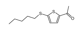 1-(5-pentylmercapto-[2]thienyl)-ethanone Structure