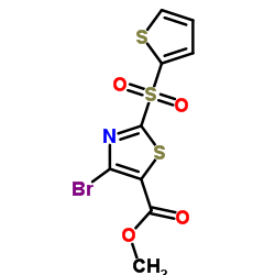 Methyl 4-bromo-2-(2-thienylsulfonyl)-1,3-thiazole-5-carboxylate Structure