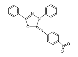 (3,5-diphenyl-3H-[1,3,4]oxadiazol-2-ylidene)-(4-nitro-phenyl)-amine结构式