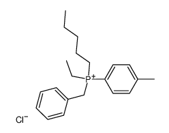 Ethyl-benzyl-pentyl-p-tolyl-phosphonium-chlorid结构式