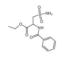 2-benzoylamino-3-sulfamoyl-propionic acid ethyl ester结构式
