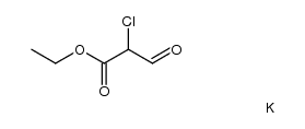 ethyl 2-chloro-3-oxopropanoate potassium salt Structure