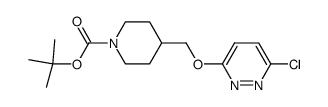 t-butyl 4-((6-chloropyridazine-3-yloxy)methyl)piperidin-1-carboxylate结构式