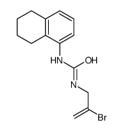 1-(2-bromoprop-2-enyl)-3-(5,6,7,8-tetrahydronaphthalen-1-yl)urea结构式