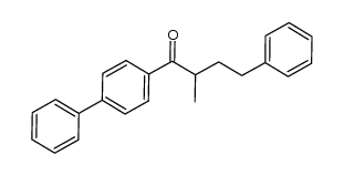 1-biphenyl-4-yl-2-methyl-4-phenyl-butan-1-one Structure
