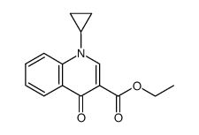 1-cyclopropyl-1,4-dihydro-4-oxo-3-quinolinecarboxylic acid ethyl ester Structure