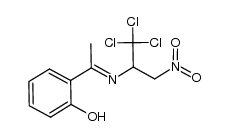 (E)-1,1,1-trichloro-3-nitro-N-[1-(2-hydroxyphenyl)ethylidene]propan-2-amine Structure