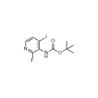 tert-Butyl(2-fluoro-4-iodopyridin-3-yl)carbamate Structure
