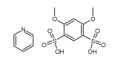 dipyridinium 4,6-dimethoxybenzene-1,3-disulphonate结构式