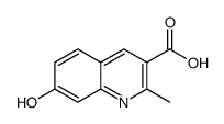 3-Quinolinecarboxylicacid,7-hydroxy-2-methyl-(6CI) structure