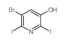 5-溴-2,6-二碘吡啶-3-醇结构式