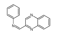 N-phenyl-1-quinoxalin-2-ylmethanimine结构式