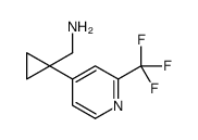 [1-[2-(trifluoromethyl)pyridin-4-yl]cyclopropyl]methanamine结构式