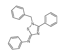 2-Benzyl-N,3-diphenyl-1,2,4-thiadiazol-5(2H)-imin Structure