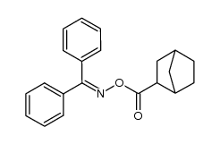 benzophenone O-(bicyclo[2.2.1]heptane-2-carbonyl) oxime Structure