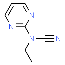 Cyanamide, ethyl-2-pyrimidinyl- (9CI) structure
