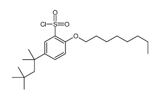 2-Octyloxy-5-(1,1,3,3-tetramethylbutyl)benzenesulfonyl chloride structure