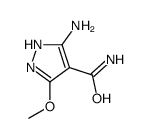 1H-Pyrazole-4-carboxamide,3-amino-5-methoxy-(9CI) Structure