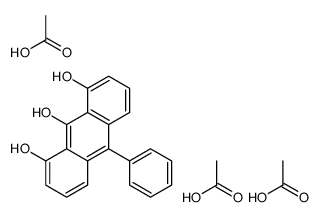 acetic acid,10-phenylanthracene-1,8,9-triol Structure