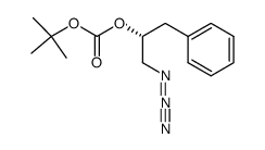 Carbonic acid (R)-1-azidomethyl-2-phenyl-ethyl ester tert-butyl ester结构式
