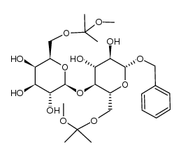 benzyl 6,6'-di-O-(methoxydimethyl) methyl β-lactoside结构式