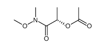 Acetic acid (S)-1-(methoxy-methyl-carbamoyl)-ethyl ester结构式