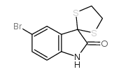 5-溴-3-(乙烯基二硫代)-1,3-二氢吲哚-2-酮结构式