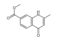 METHYL 4-HYDROXY-2-METHYLQUINOLINE-7-CARBOXYLATE structure
