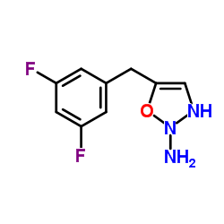 2-Amino-5-(3,5-difluorobenzyl)oxadiazole Structure