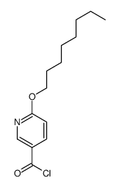 6-octoxypyridine-3-carbonyl chloride结构式