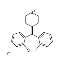 11-(1-methylthian-1-ium-4-ylidene)-6H-benzo[c][1]benzothiepine,iodide结构式