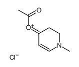 (1-methyl-2,3-dihydropyridin-1-ium-4-yl) acetate,chloride结构式