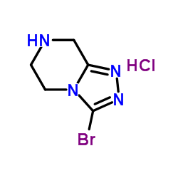 3-Bromo-5,6,7,8-tetrahydro-[1,2,4]triazolo[4,3-a]pyrazine hydrochloride Structure