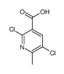 2,5-dichloro-6-methylpyridine-3-carboxylic acid结构式