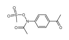 N-(4-acetylphenyl)-N-((methylsulfonyl)oxy)acetamide结构式